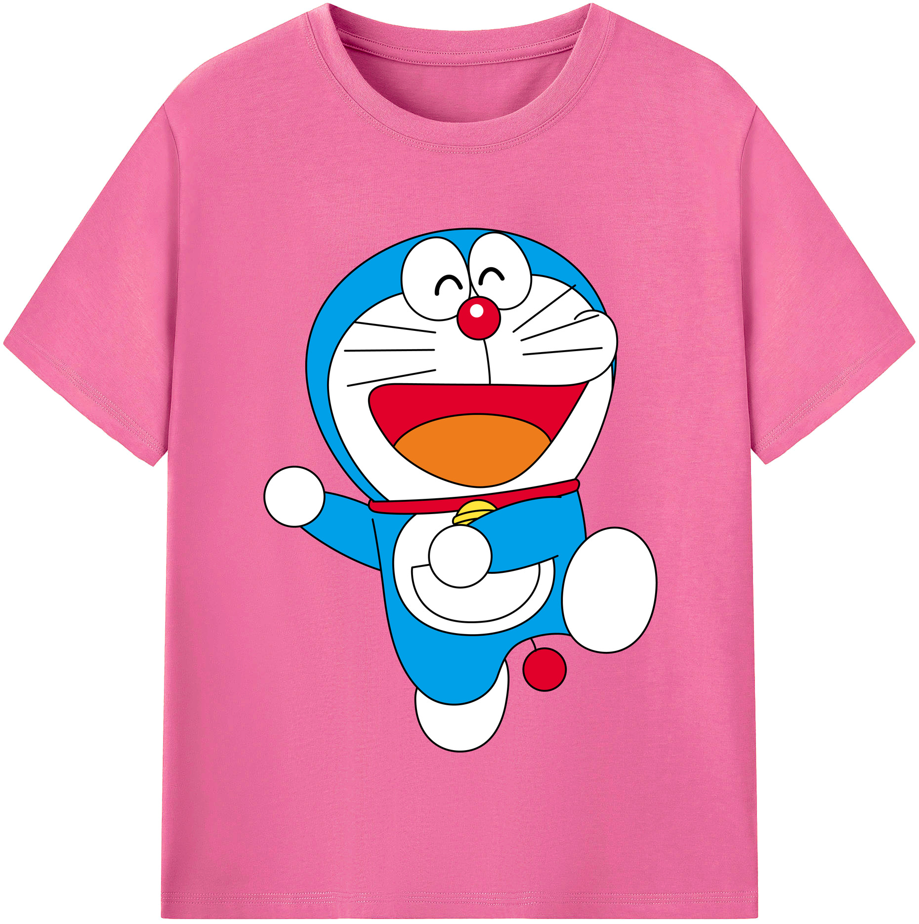 （画像用） ドラえもん Doraemon レディースカジュアルプリントTシャツ（綿100％）